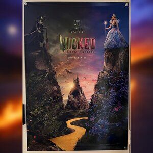 WICKED FOR GOOD (2025) - ORIGINAL DOUBLE SIDED ADVANCE MOVIE POSTER